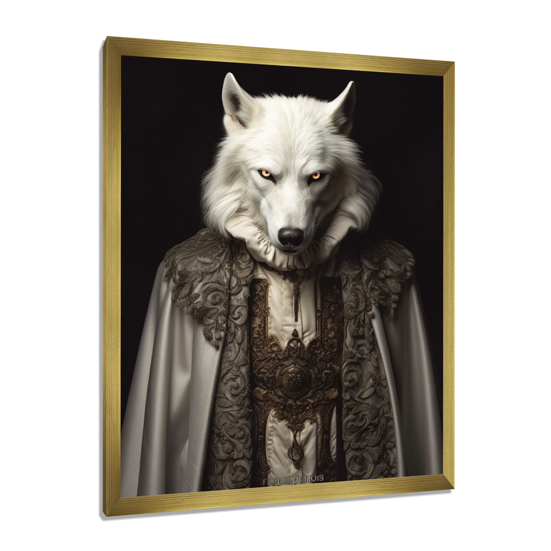 White Wolf Wisdom Of Noble Grace - Wolf Wall Art Prints