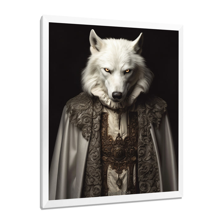 White Wolf Wisdom Of Noble Grace - Wolf Wall Art Prints