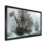 Maritime Sailboat Expedition Conquering The Unknown - Boat Canvas Wall Art