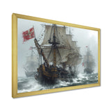 Maritime Sailboat Expedition Conquering The Unknown - Boat Canvas Wall Art