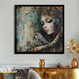 Mystery Of The Owl Portrait - Owl Home Decor Art