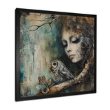 Mystery Of The Owl Portrait - Owl Home Decor Art