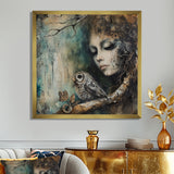 Mystery Of The Owl Portrait - Owl Home Decor Art
