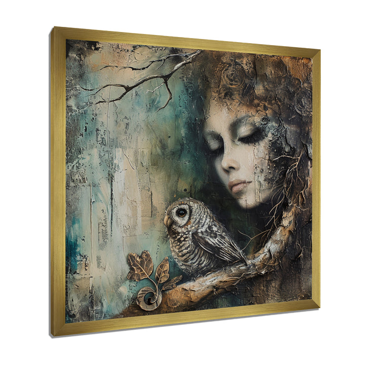 Mystery Of The Owl Portrait - Owl Home Decor Art