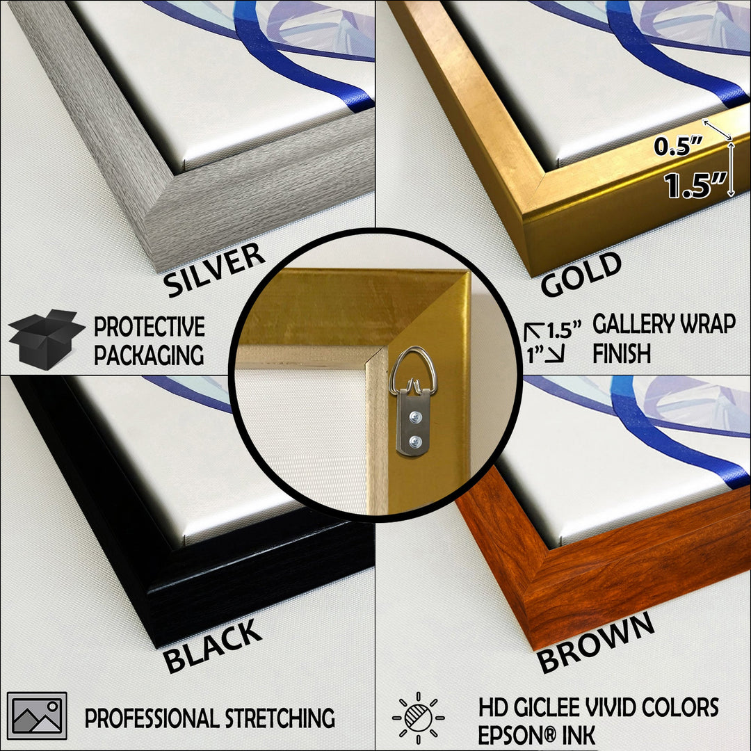 White and blue butterfly fish Wonderland - White Butterfly Fish Wall Art