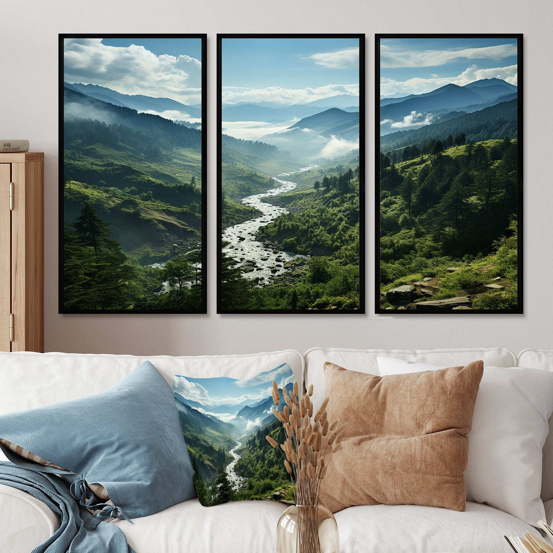 USA Great Smoky Mountains Landscape I - Multi-Panel Canvas Prints