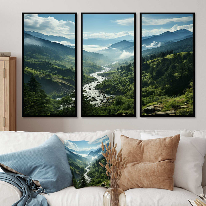 USA Great Smoky Mountains Landscape I - Multi-Panel Canvas Prints