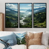 USA Great Smoky Mountains Landscape I - Multi-Panel Canvas Prints