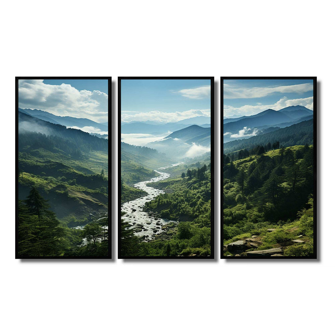 USA Great Smoky Mountains Landscape I - Multi-Panel Canvas Prints