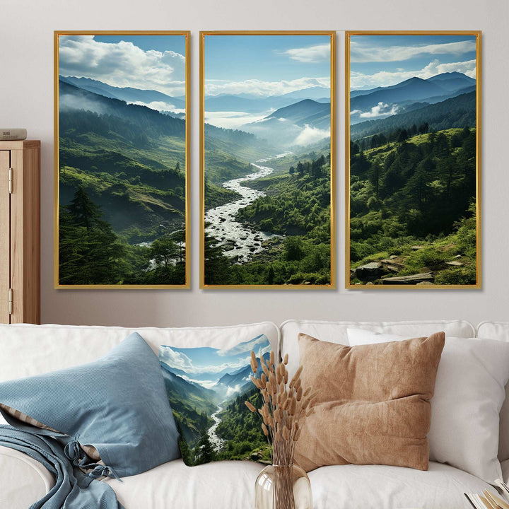 USA Great Smoky Mountains Landscape I - Multi-Panel Canvas Prints