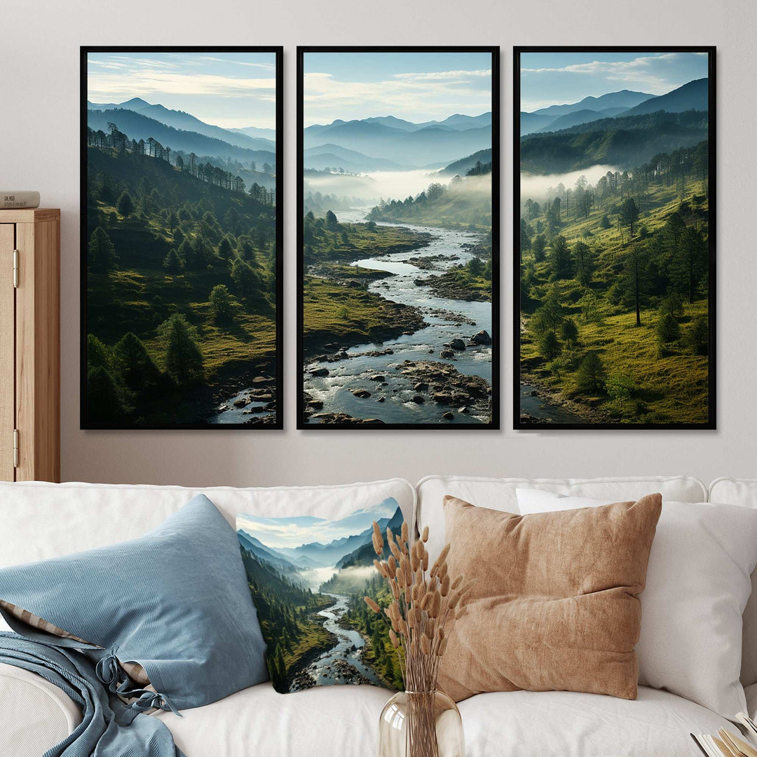 USA Great Smoky Mountains Landscape III - Canvas Wall Art Sets