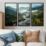 USA Great Smoky Mountains Landscape III - Canvas Wall Art Sets