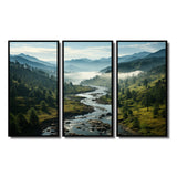 USA Great Smoky Mountains Landscape III - Canvas Wall Art Sets