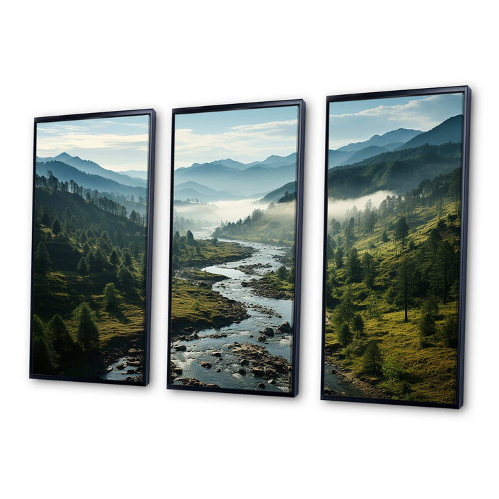 USA Great Smoky Mountains Landscape III - Canvas Wall Art Sets