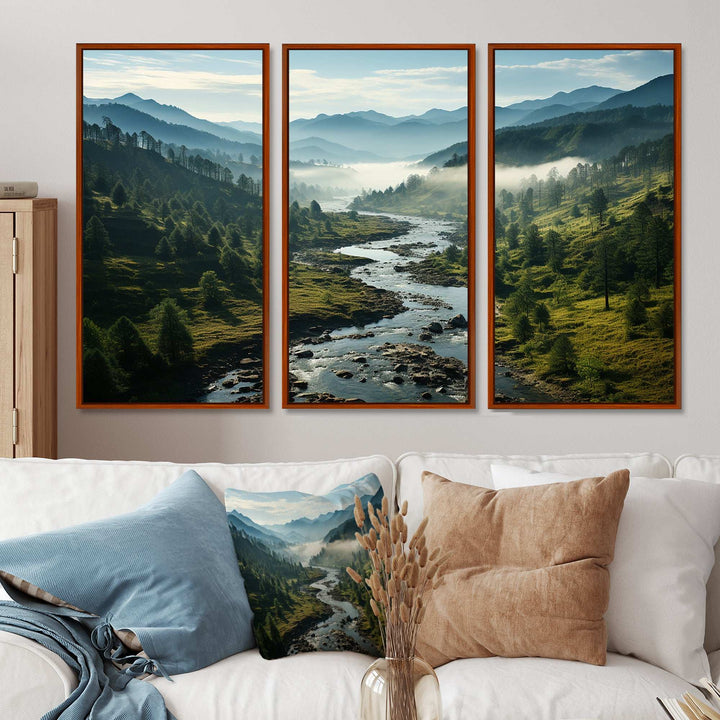 USA Great Smoky Mountains Landscape III - Canvas Wall Art Sets
