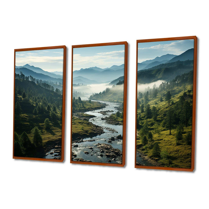 USA Great Smoky Mountains Landscape III - Canvas Wall Art Sets