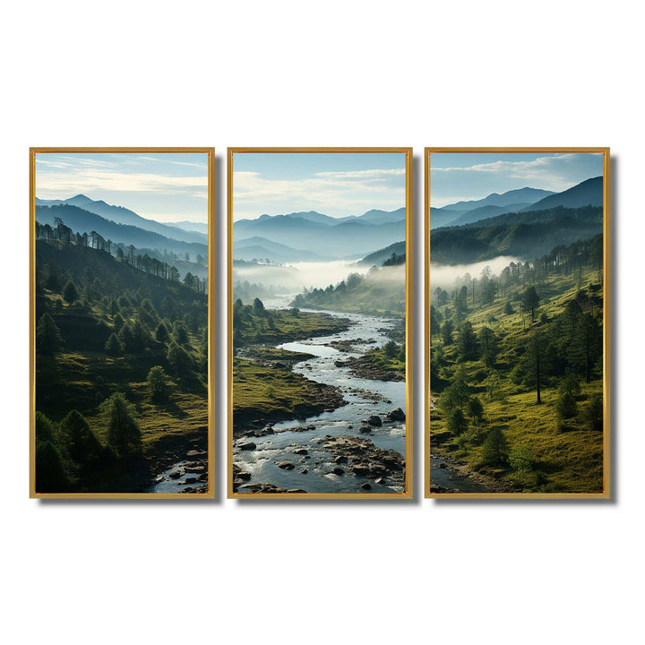 USA Great Smoky Mountains Landscape III - Canvas Wall Art Sets