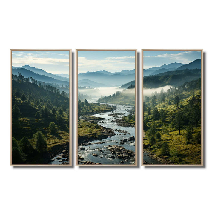 USA Great Smoky Mountains Landscape III - Canvas Wall Art Sets