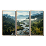USA Great Smoky Mountains Landscape III - Canvas Wall Art Sets