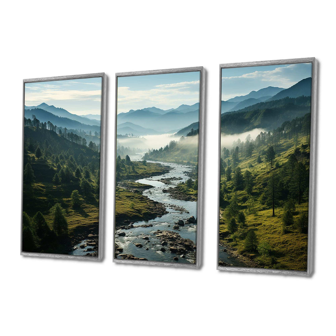 USA Great Smoky Mountains Landscape III - Canvas Wall Art Sets