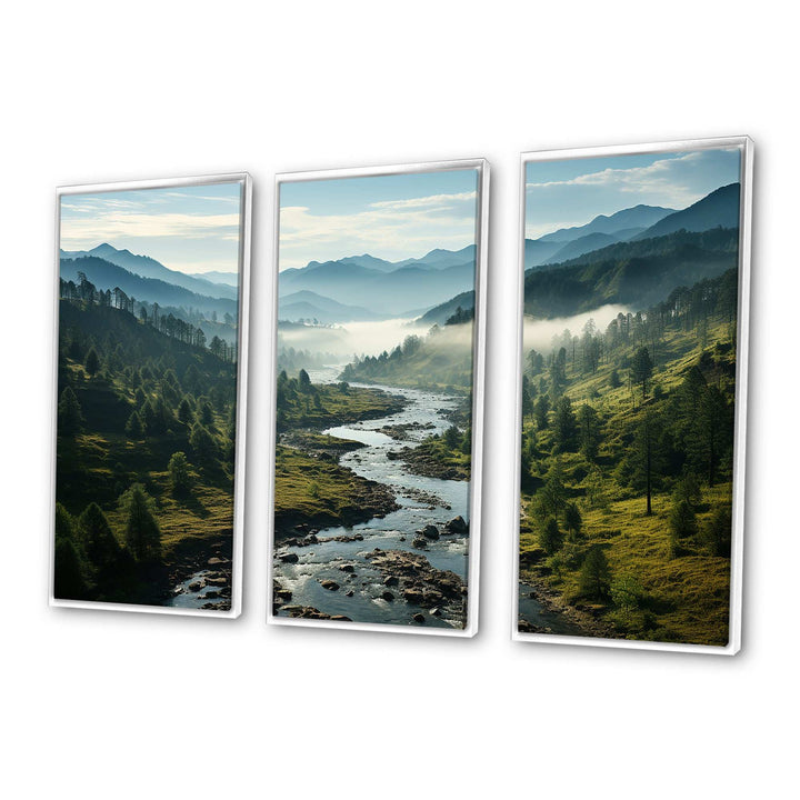 USA Great Smoky Mountains Landscape III - Canvas Wall Art Sets
