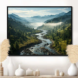 USA Great Smoky Mountains Landscape III - Landscapes Canvas Wall Art