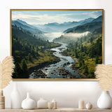 USA Great Smoky Mountains Landscape III - Landscapes Canvas Wall Art