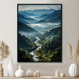 USA Great Smoky Mountains & Rivers - Landscapes Canvas Wall Art