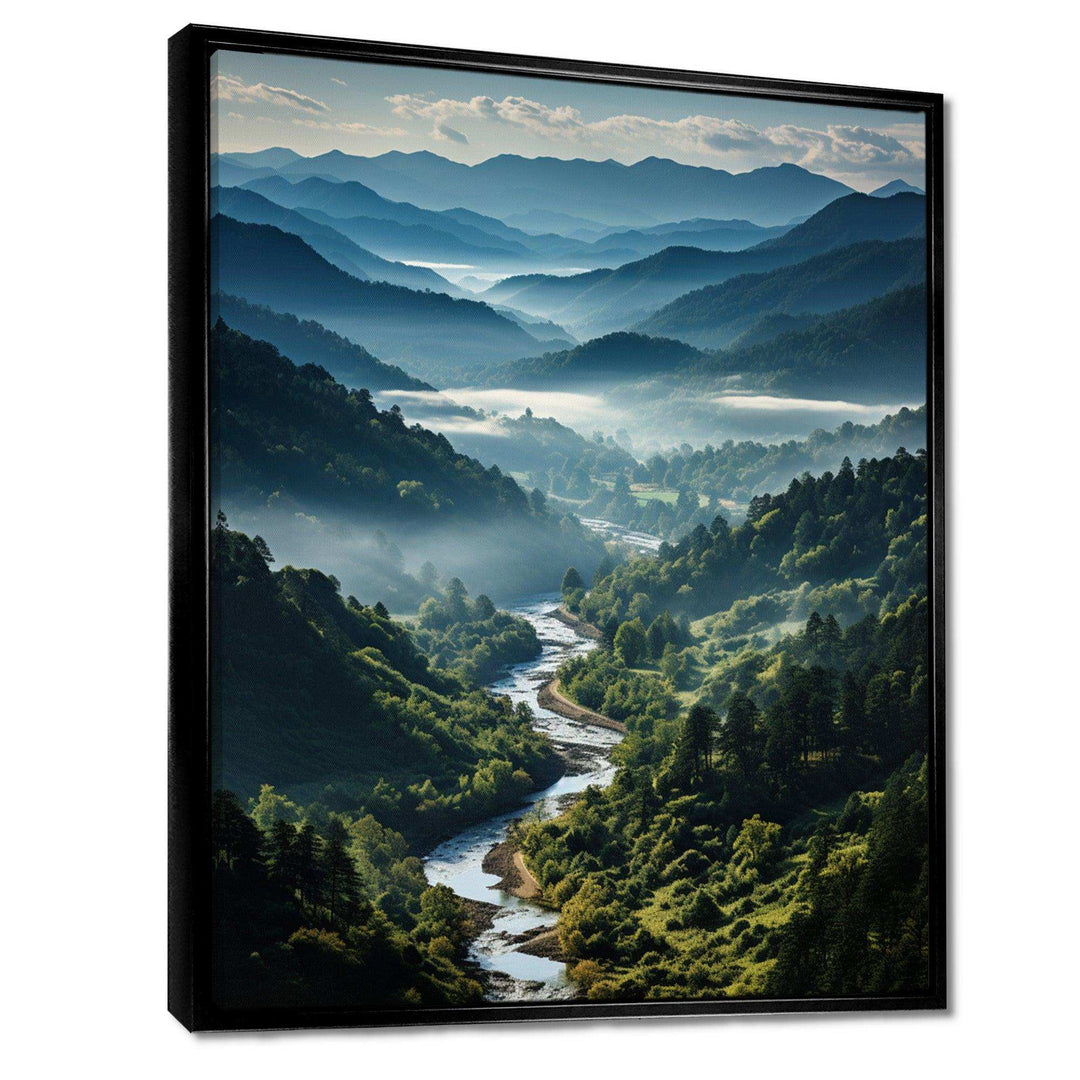 USA Great Smoky Mountains &amp; Rivers - Landscapes Canvas Wall Art