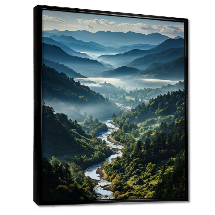 USA Great Smoky Mountains &amp; Rivers - Landscapes Canvas Wall Art