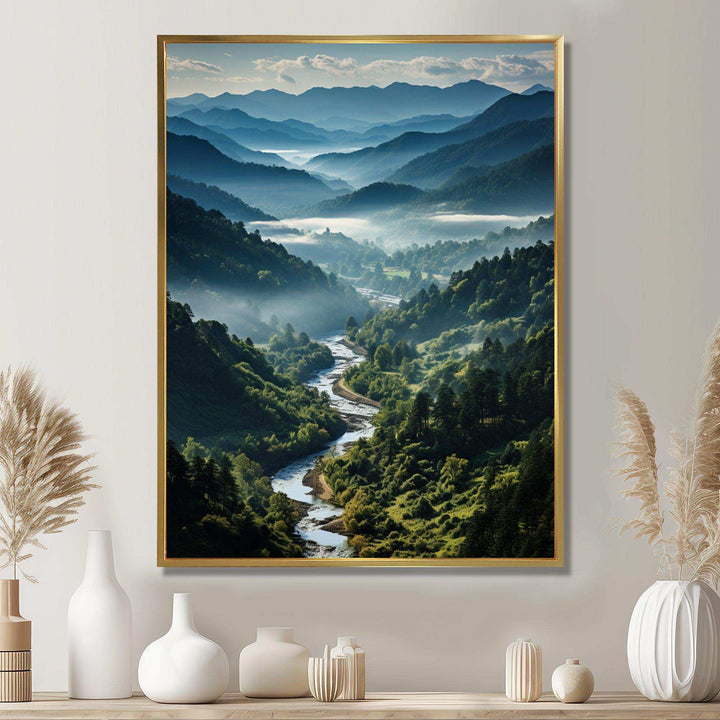 USA Great Smoky Mountains &amp; Rivers - Landscapes Canvas Wall Art