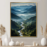 USA Great Smoky Mountains & Rivers - Landscapes Canvas Wall Art