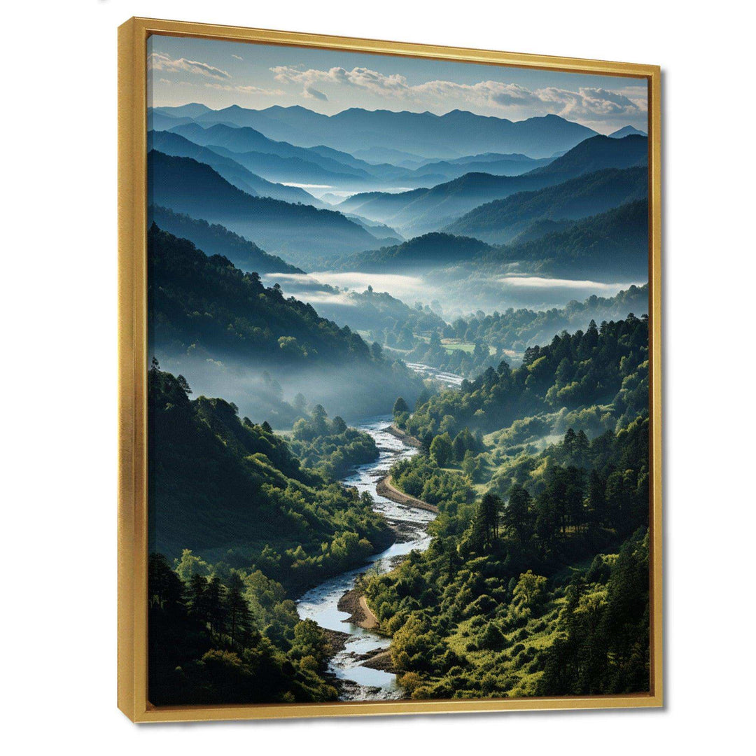 USA Great Smoky Mountains &amp; Rivers - Landscapes Canvas Wall Art