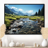 USA Rocky Mountain National Park River I - Landscapes Canvas Wall Art