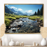 USA Rocky Mountain National Park River I - Landscapes Canvas Wall Art