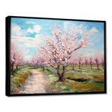 Vangogh Blooming Cherry Trees - Landscapes Canvas Wall Art