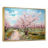 Vangogh Blooming Cherry Trees - Landscapes Canvas Wall Art