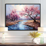 Vangogh Blossoming Almond Trees I - Landscapes Canvas Wall Art