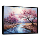 Vangogh Blossoming Almond Trees I - Landscapes Canvas Wall Art