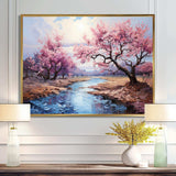 Vangogh Blossoming Almond Trees I - Landscapes Canvas Wall Art