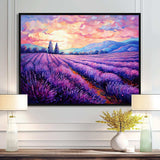 Vangogh Lavender Fields II - Landscapes Canvas Wall Art