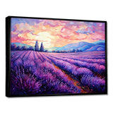 Vangogh Lavender Fields II - Landscapes Canvas Wall Art