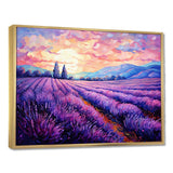 Vangogh Lavender Fields II - Landscapes Canvas Wall Art