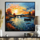 Vangogh The Bridge At Arles II - Landscapes Canvas Wall Art