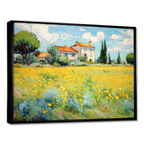 Vangogh The Yellow House In Arles I - Landscapes Canvas Wall Art