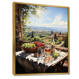 Vineyard Rendezvous In Rioja I - Landscapes Canvas Wall Art