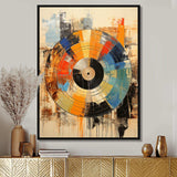 Vinyl Record Retro Vinyl II - Fashion Canvas Wall Art