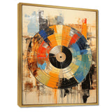 Vinyl Record Retro Vinyl II - Fashion Canvas Wall Art