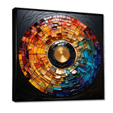 Colorful Vinyl Record Vinyl Mosaic II - Fashion Canvas Wall Art