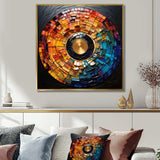 Colorful Vinyl Record Vinyl Mosaic II - Fashion Canvas Wall Art